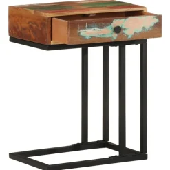 vidaXL Table d'appoint en U 45x30x61 cm Bois de récupération massif