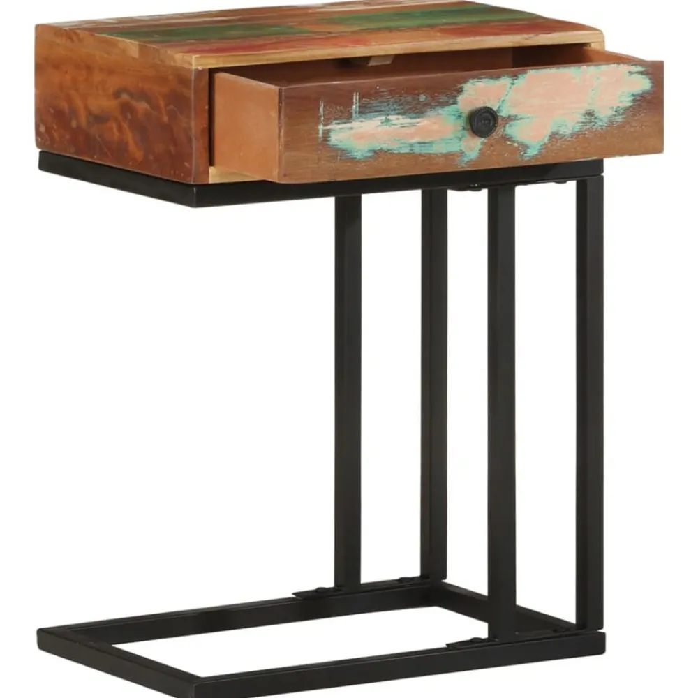 vidaXL Table d'appoint en U 45x30x61 cm Bois de récupération massif