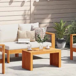 Tables-vidaXL Table d'appoint Huile Naturelle 70 x 35 x 35 cm