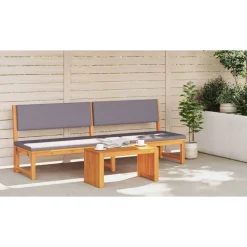Tables-vidaXL Table d'appoint Huile Naturelle 70 x 35 x 35 cm