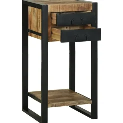 vidaXL Table d'appoint Marron 40 x 40 x 80 cm Bois de mangue massif
