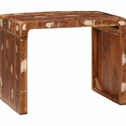 vidaXL Table d'appoint Marron 60 x 35 x 46 cm Bois Recyclé Solide