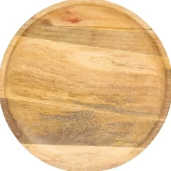 Tables-vidaXL Table d'appoint ronde 43x43x66 cm Bois de manguier massif