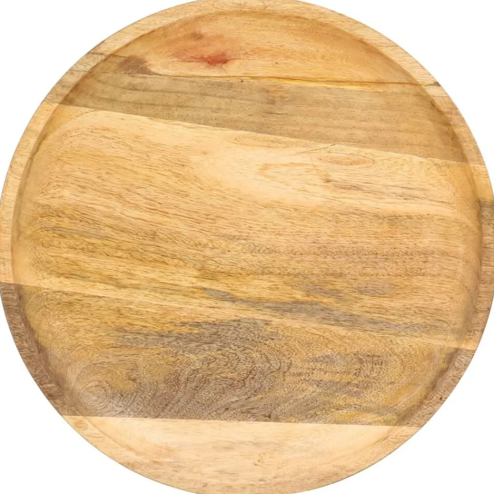 Tables-vidaXL Table d'appoint ronde 43x43x66 cm Bois de manguier massif