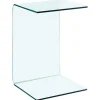 vidaXL Table d'appoint 40x40x60 cm Verre trempé