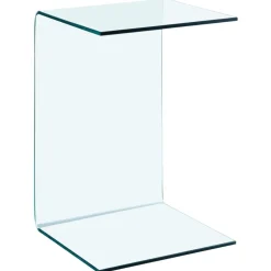 vidaXL Table d'appoint 40x40x60 cm Verre trempé
