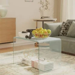 vidaXL Table d'appoint 40x40x60 cm Verre trempé