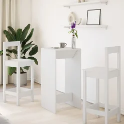 vidaXL Table de bar 51x50x103,5 cm bois d'ingénierie