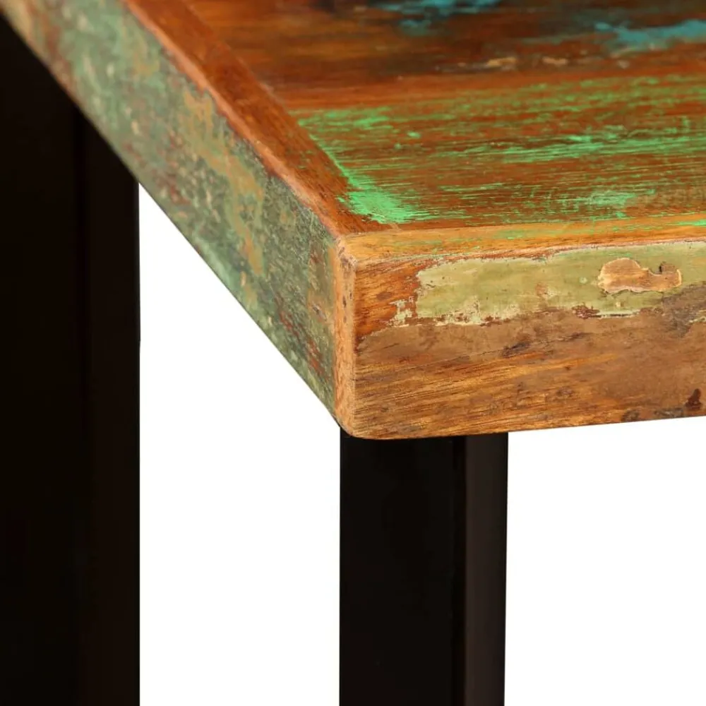 Tables-vidaXL Table de bar Bois de récupération massif 60x60x107 cm Marron