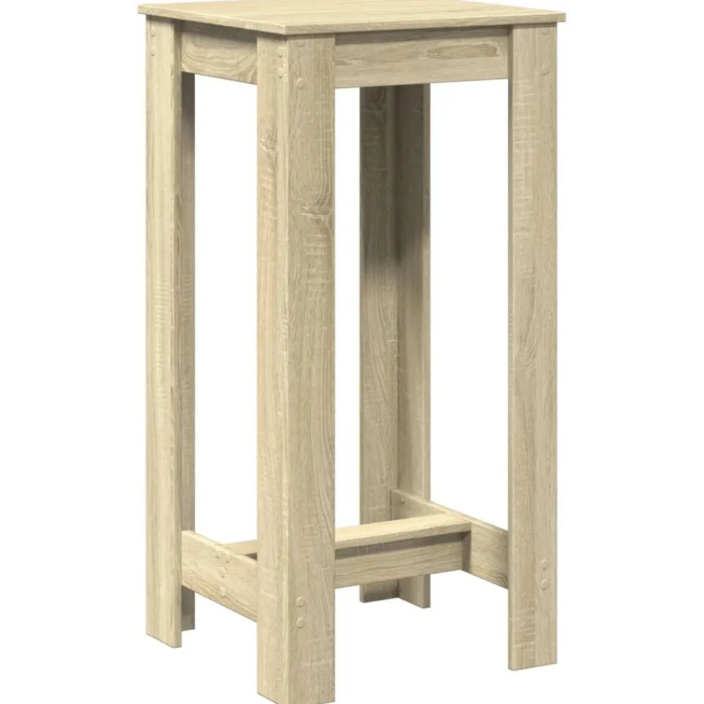 Tables-vidaXL Table de bar chêne sonoma 51x50x103,5 cm bois d'ingénierie Chêne sonoma