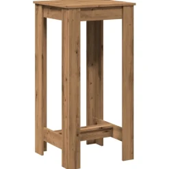 vidaXL Table de bar chêne artisanal 51x50x103,5 cm bois d'ingénierie