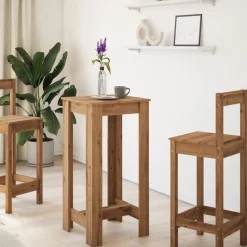vidaXL Table de bar chêne artisanal 51x50x103,5 cm bois d'ingénierie