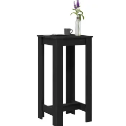 vidaXL Table de bar Chêne noir 51 x 50 x 103,5 cm Bois d'ingénierie