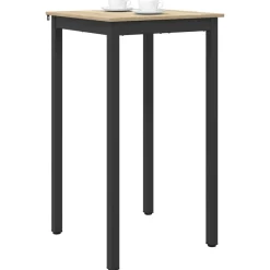 Tables-vidaXL Table de bar debout Bois d'ingénierie Ch&ecirc;ne sonoma