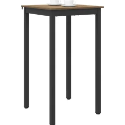 Tables-vidaXL Table de bar debout Bois d'ingénierie chêne artisanal