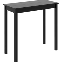 vidaXL Table de bar MDF noir 115x55x107 cm