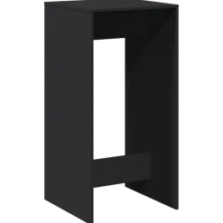 Tables-vidaXL Table de bar 51x50x103,5 cm bois d'ingénierie Noir