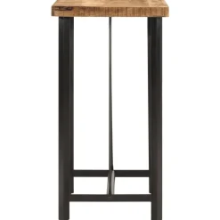 vidaXL Table de bar 55x55x107 cm bois massif de manguier et fer