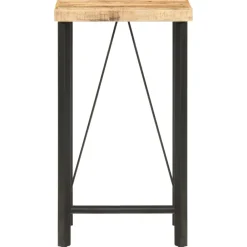 Tables-vidaXL Table de bar 60x60x107 cm Bois de manguier brut