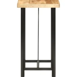 Tables-vidaXL Table de bar 60x60x107 cm Bois de manguier brut
