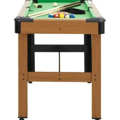 vidaXL Table de billard 4 pieds 122x61x76 cm Marron