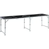 vidaXL Table de bière-pong pliable 240 cm Noir