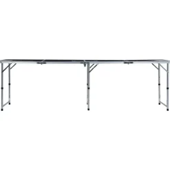 vidaXL Table de bière-pong pliable 240 cm Noir