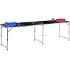 vidaXL Table de bière-pong pliable avec tasses et balles 240 cm