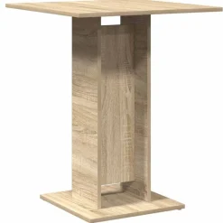 Tables-vidaXL Table de bistro Chêne sonoma 60x60x75 cm Bois d'ingénierie Ch&ecirc;ne sonoma