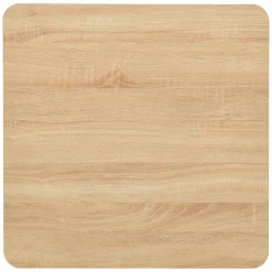Tables-vidaXL Table de bistro Couleur chêne 70x70x107 cm oak colour and black