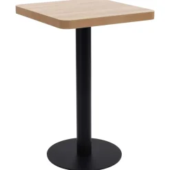 vidaXL Table de bistro marron clair 50x50 cm MDF