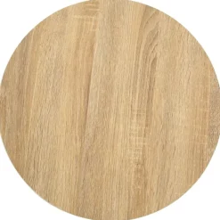 Tables-vidaXL Table de bistro Marron clair 40 cm MDF Marron clair et blanc