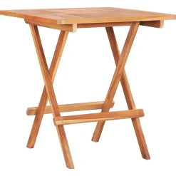 vidaXL Table de bistro pliable 60x60x65 cm Bois de teck solide