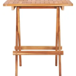 vidaXL Table de bistro pliable 60x60x65 cm Bois de teck solide
