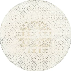 Tables-vidaXL Table de bistro Style vintage Ronde Métal 40x70 cm Blanc