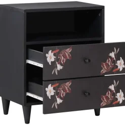 vidaXL Table de chevet avec tiroir Multicolore 50 x 33 x 60 cm