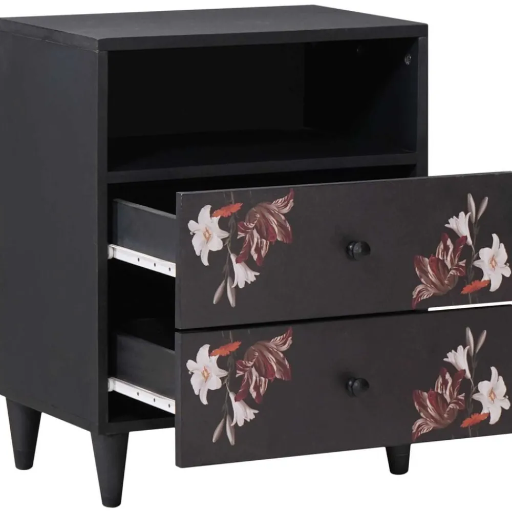 vidaXL Table de chevet avec tiroir Multicolore 50 x 33 x 60 cm