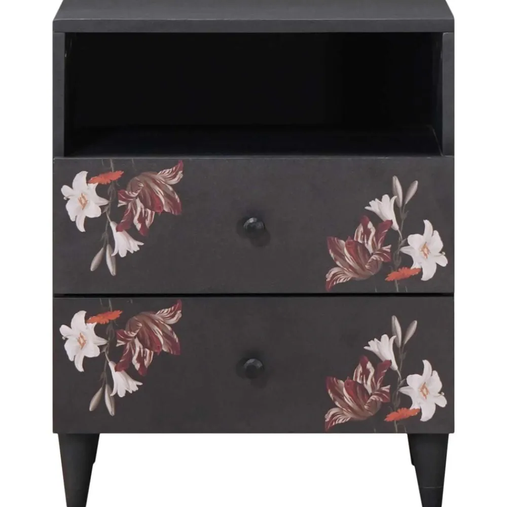 vidaXL Table de chevet avec tiroir Multicolore 50 x 33 x 60 cm