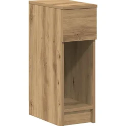 vidaXL Table de chevet avec tiroir chêne artisanal 20x36x60 cm