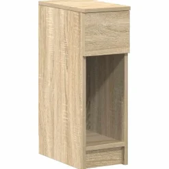 Tables-vidaXL Table de chevet avec tiroir chêne sonoma 20x36x60 cm Chêne sonoma