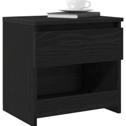Tables-vidaXL Table de chevet 40x30x39 cm Aggloméré Blanc
