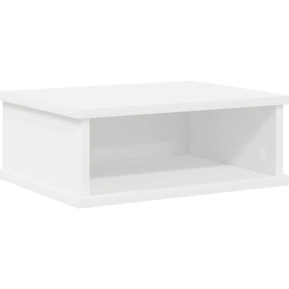 Tables-vidaXL Table de chevet 40 x 31 x 15 cm Bois d'ingénierie Blanc