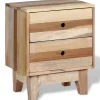 vidaXL Table de chevet Bois de récupération massif