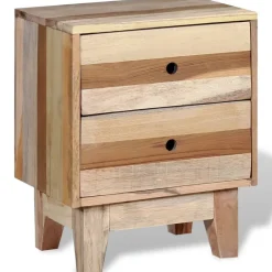 vidaXL Table de chevet Bois de récupération massif