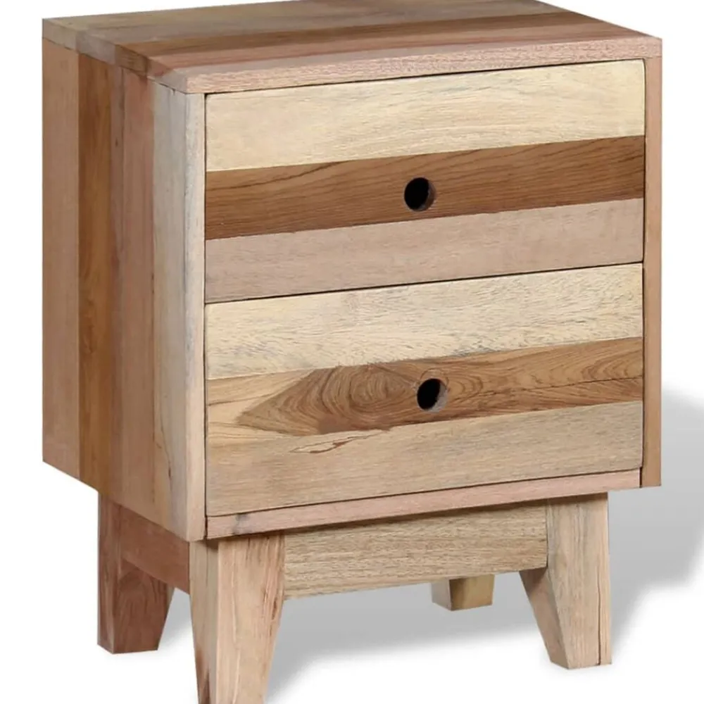vidaXL Table de chevet Bois de récupération massif