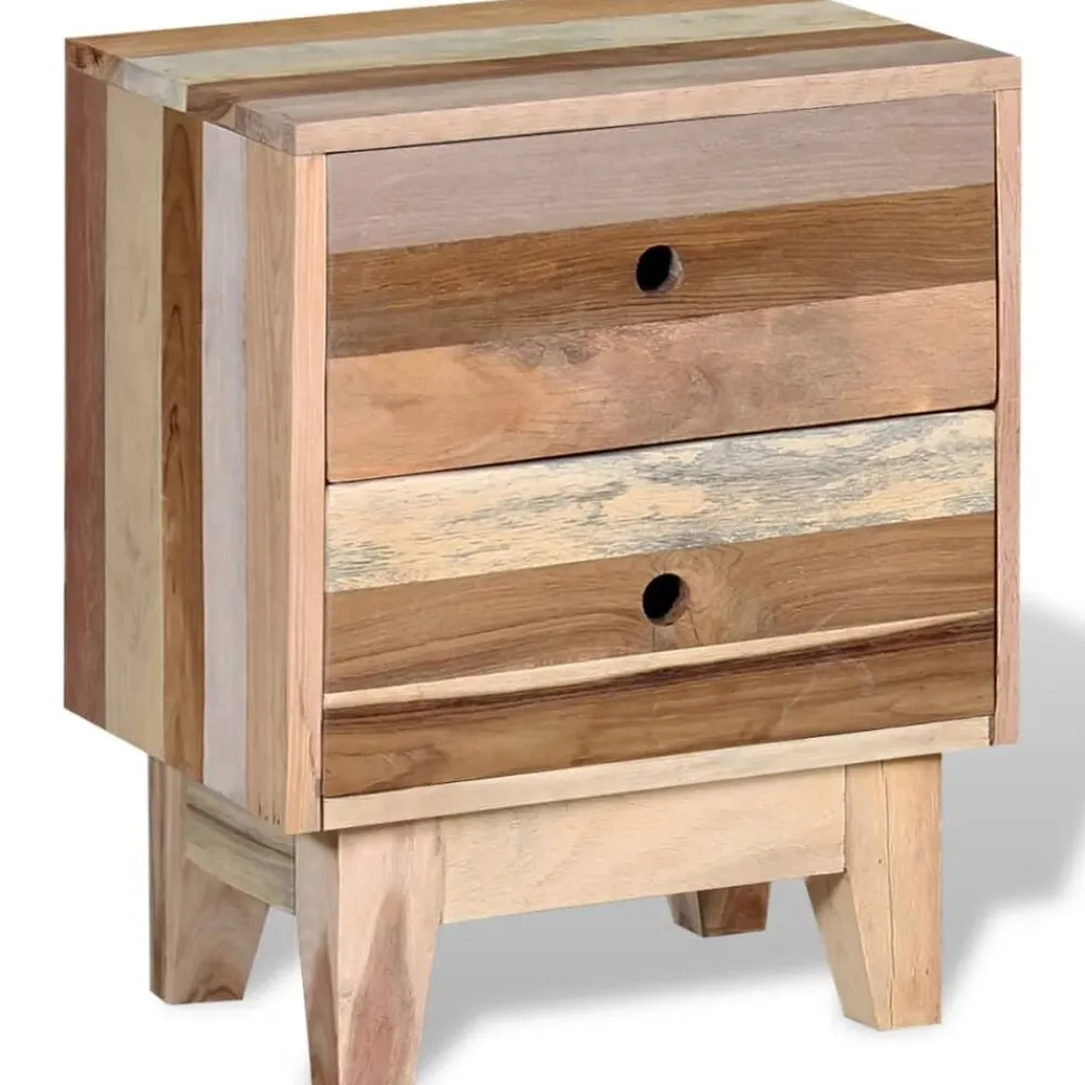 vidaXL Table de chevet Bois de récupération massif