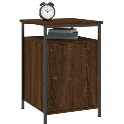 Tables-vidaXL Table de chevet chêne marron 40x42x60 cm bois d'ingénierie Chêne marron