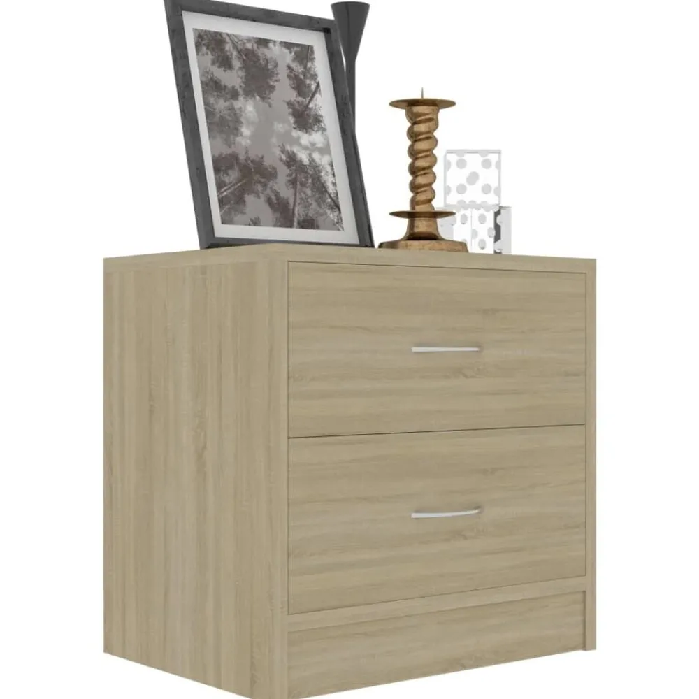 Tables-vidaXL Table de chevet Chêne sonoma 40x30x40 cm Bois d'ingénierie Chêne sonoma