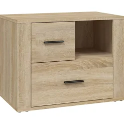 Tables-vidaXL Table de chevet Chêne sonoma 60x36x45 cm Bois d'ingénierie Chêne sonoma