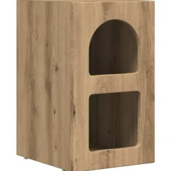 vidaXL Table de chevet Chêne artisanal 29,5 x 33,5 x 50 cm